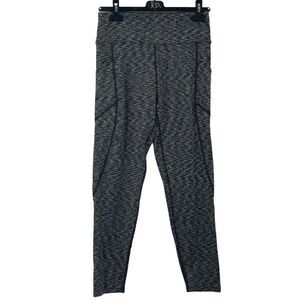 Bally Total Fitness High Rise Leggings‎ Space-Dyed Black/White Size Large